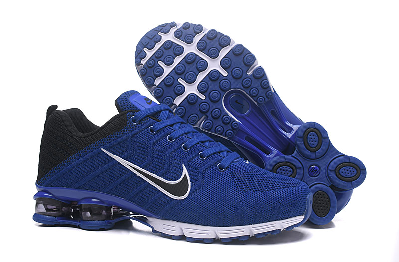 Nike Air Shox Flyknit Blue Black Shoes